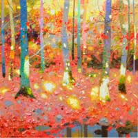 29-Hayedo en Noviembre 25x25 cm.