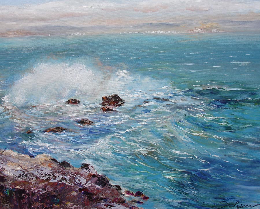 05 El sonido del mar.  38x46cm.