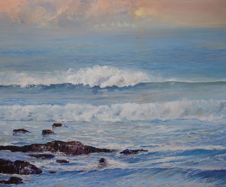 07 0las que van y viene.  54x65cm.