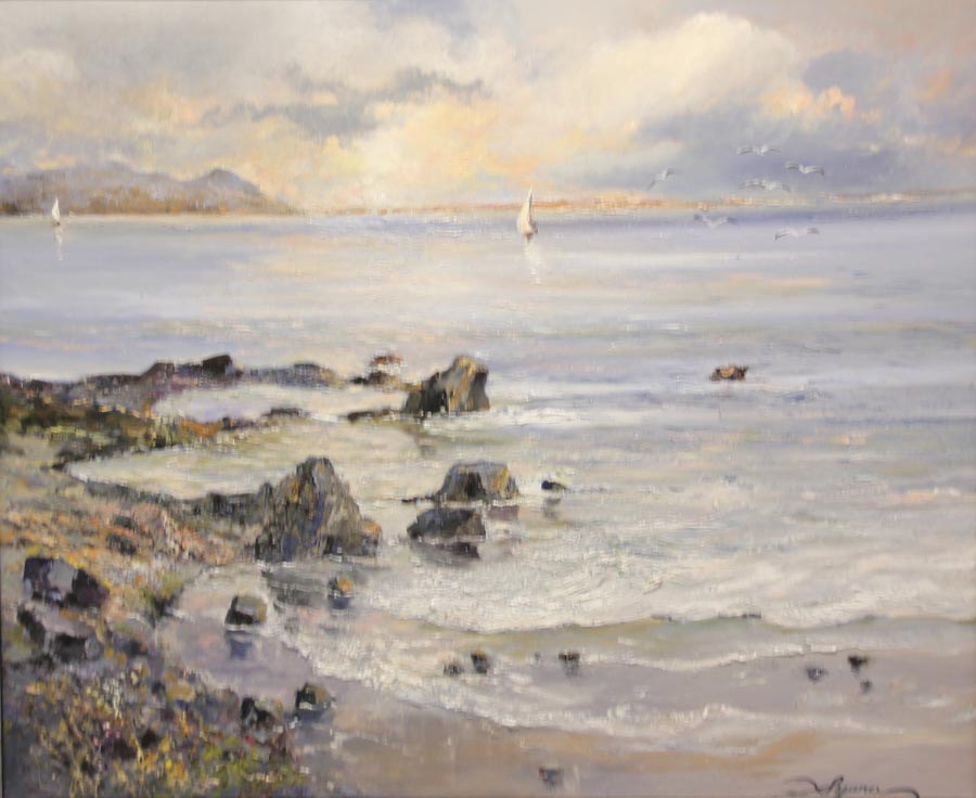 12 Mar tranquilo.  54x65cm.