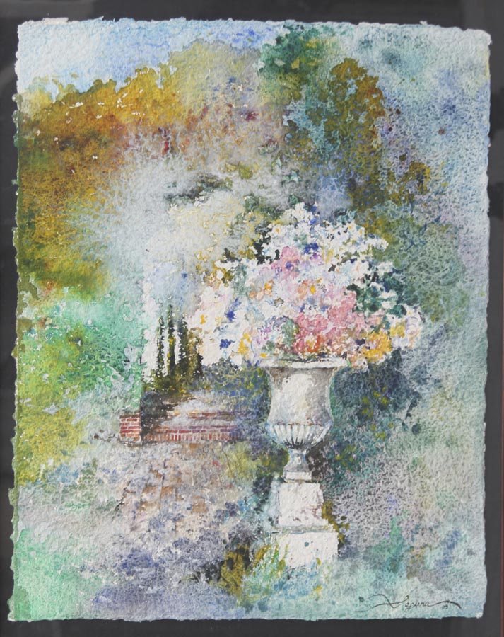 28 Jardin Frances. Acuarela 60x70cm.