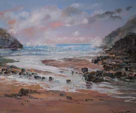 10 Playa de Aguilar- Asturias.  54x65cm.