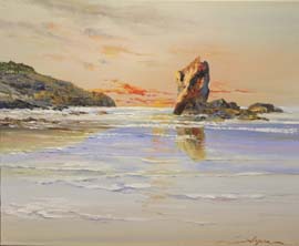 13 Santa Justa Cantabria.  54x65cm.