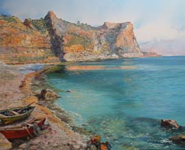 17 cala moraig- Alicante.  65x81cm.