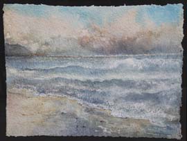 29 La ola. Acuarela 60x70cm.