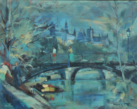 81x65 Cruzando Puente (Paris)