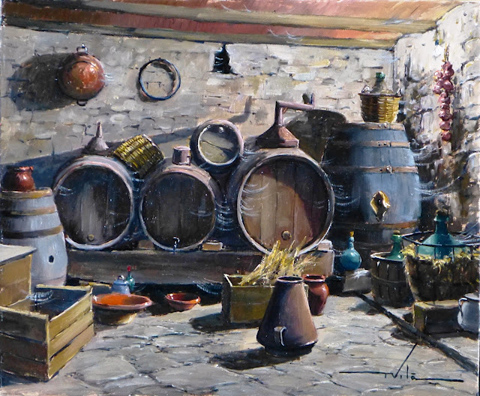 20 Bodega celler 46x38cm.