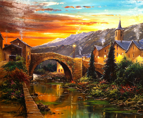 28 Atardecer en el Pirineo