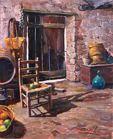 31 Bodega con silla 50x61cm.