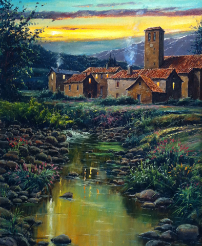 34 Atardecer 50x61cm.